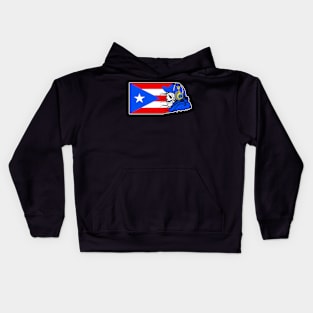 Puerto Rico Flag, Puerto Rican Flag, Puerto Rico Kids Hoodie